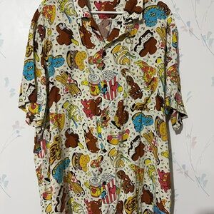 Disney Parks Disney Eats Mickey Snack Food Mens Shirt 3XL NO TAG *see desc